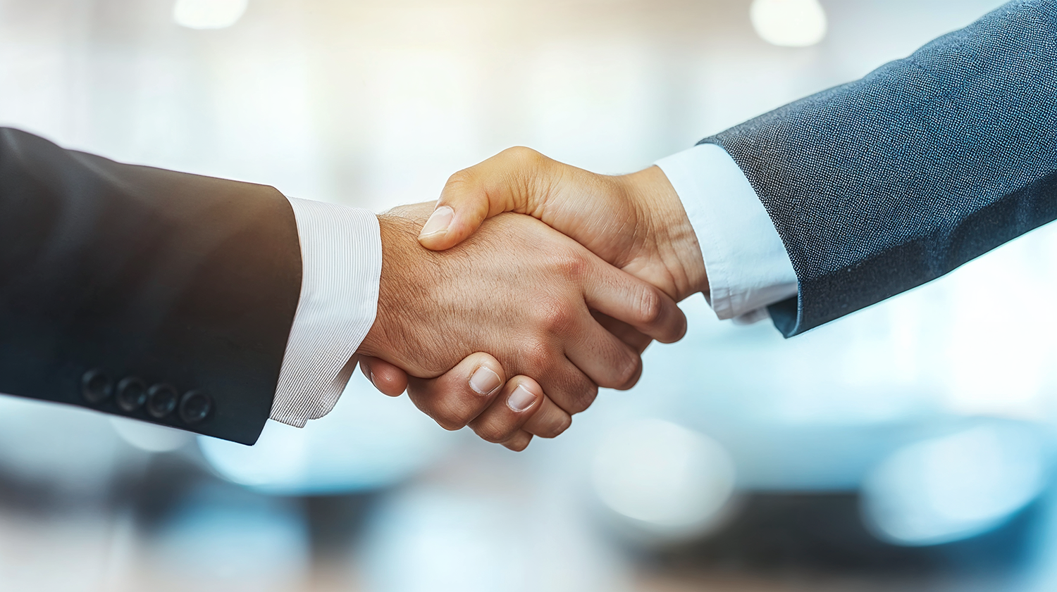 Businesspartners schudden hand-1